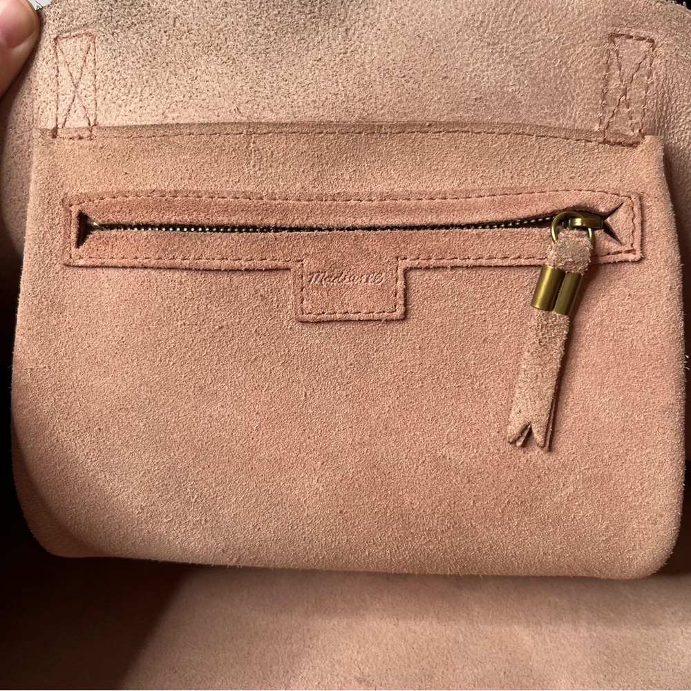 Madewell Transport Tote beige brushed leather *worn* - Picture 13 of 15